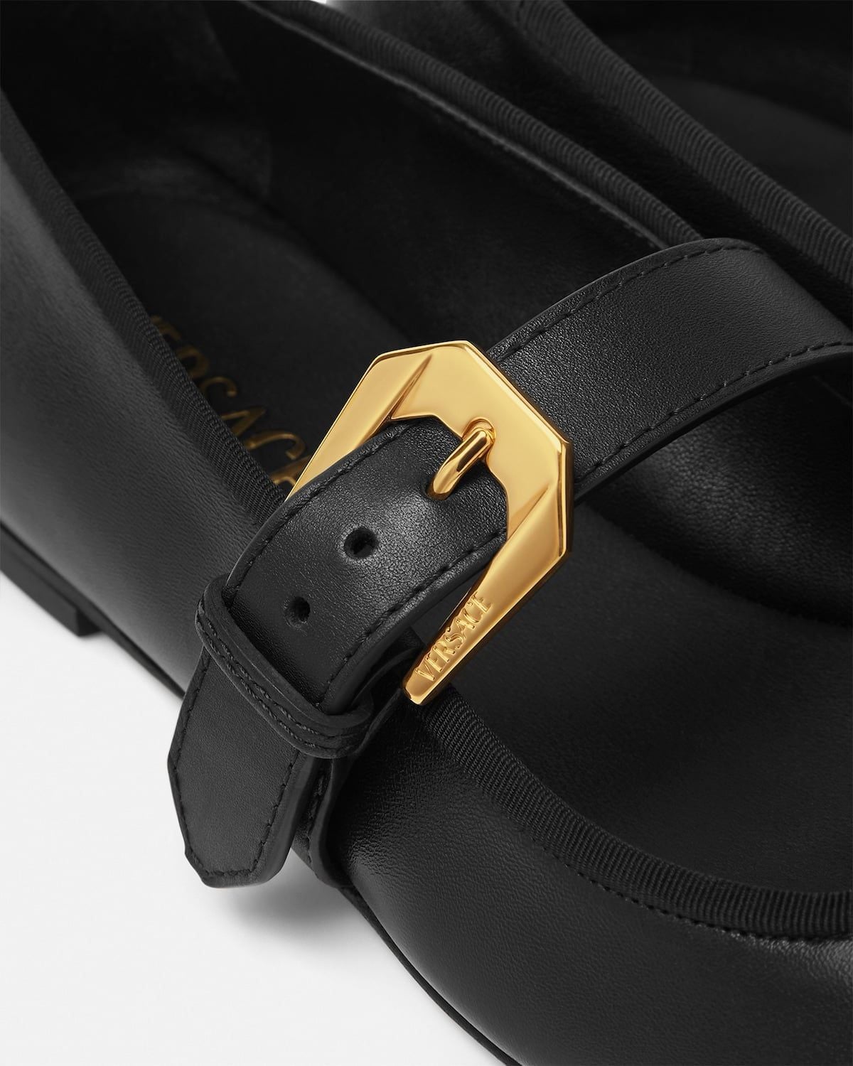  Giày Nữ Versace La Medusa Ballerinas 'Black' 