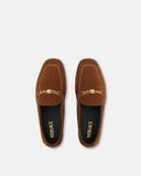  Giày Nữ Versace Medusa Suede Loafers 'Brown' 