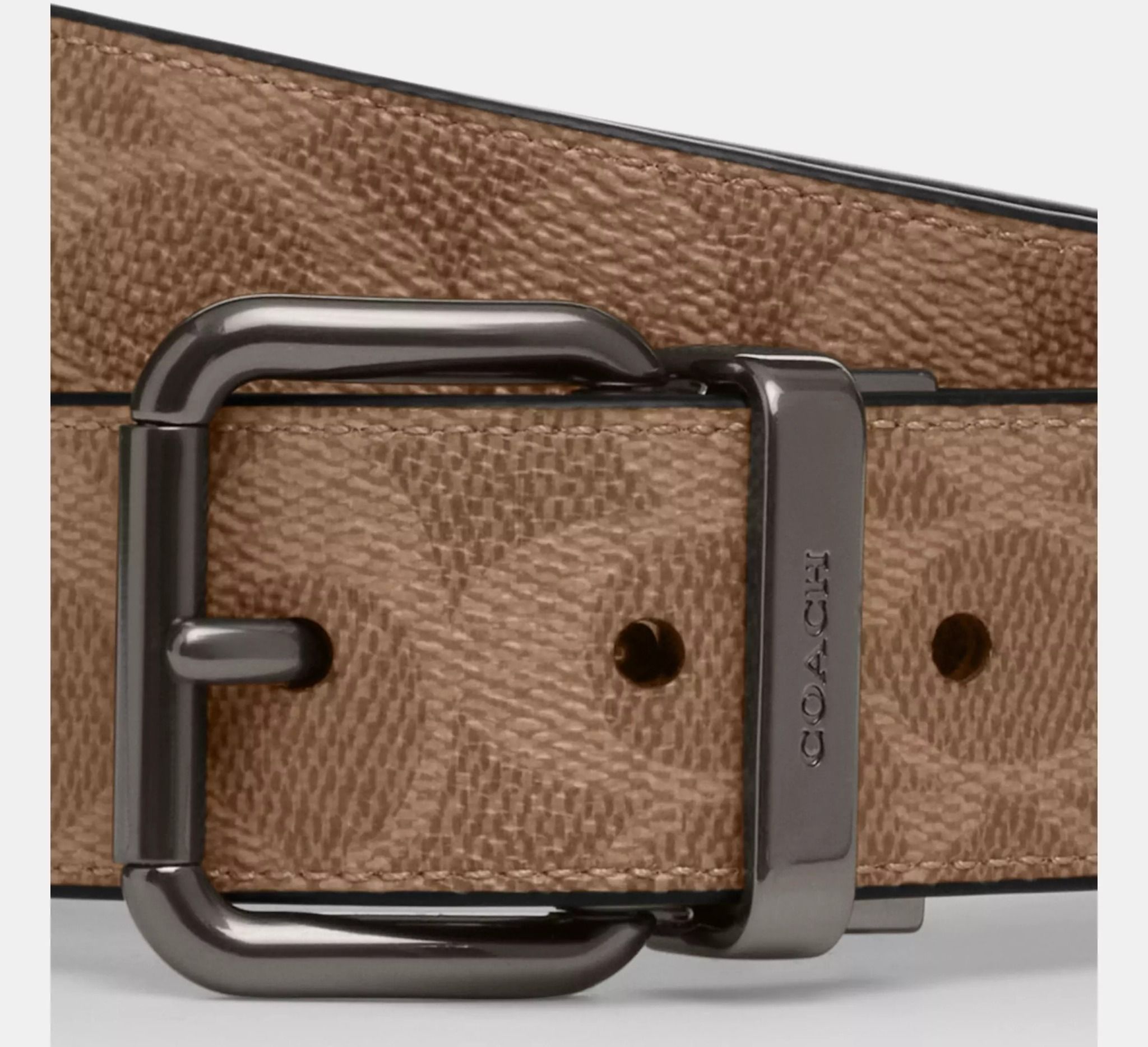  Thắt Lưng Coach Roller Buckle Cut To Size Belt 'Brown' 