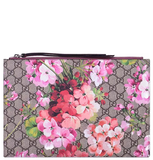  Túi Gucci GG Leather Large Clutch 'Geranium Print' 