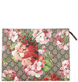  Túi Gucci GG Leather Large Clutch 'Geranium Print' 