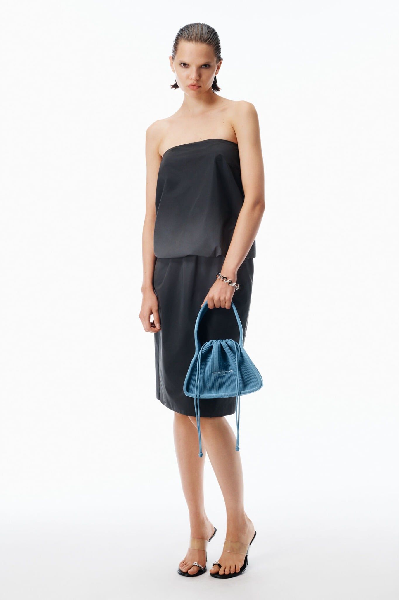  Túi Nữ Alexander Wang Reflective Ryan Knit Bag 'Blue' 