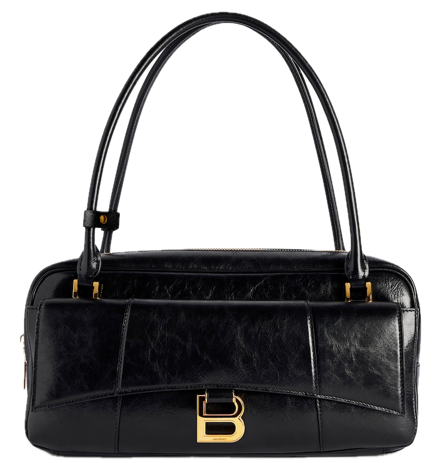 Túi Nữ Balenciaga Hourglass Flat Bowling Bag 'Black' 