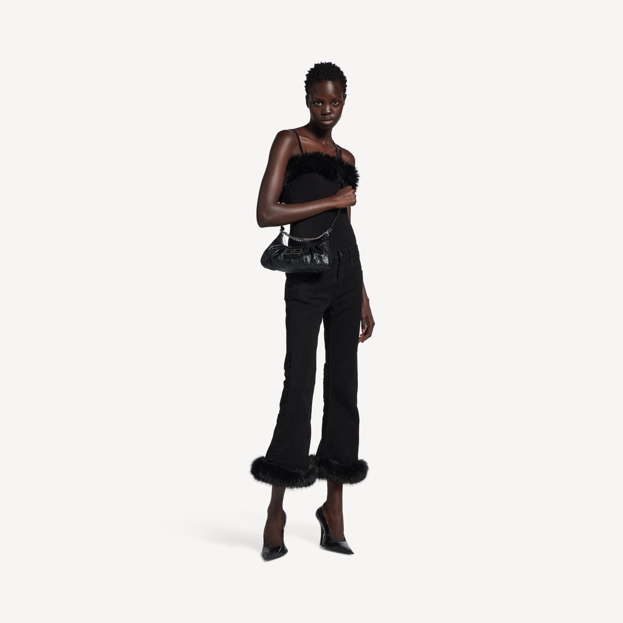  Túi Nữ Balenciaga Pamela Shoulder Bag Small 'Black' 