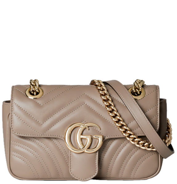  Túi Nữ Gucci GG Marmont Small Shoulder Bag 'Taupe' 