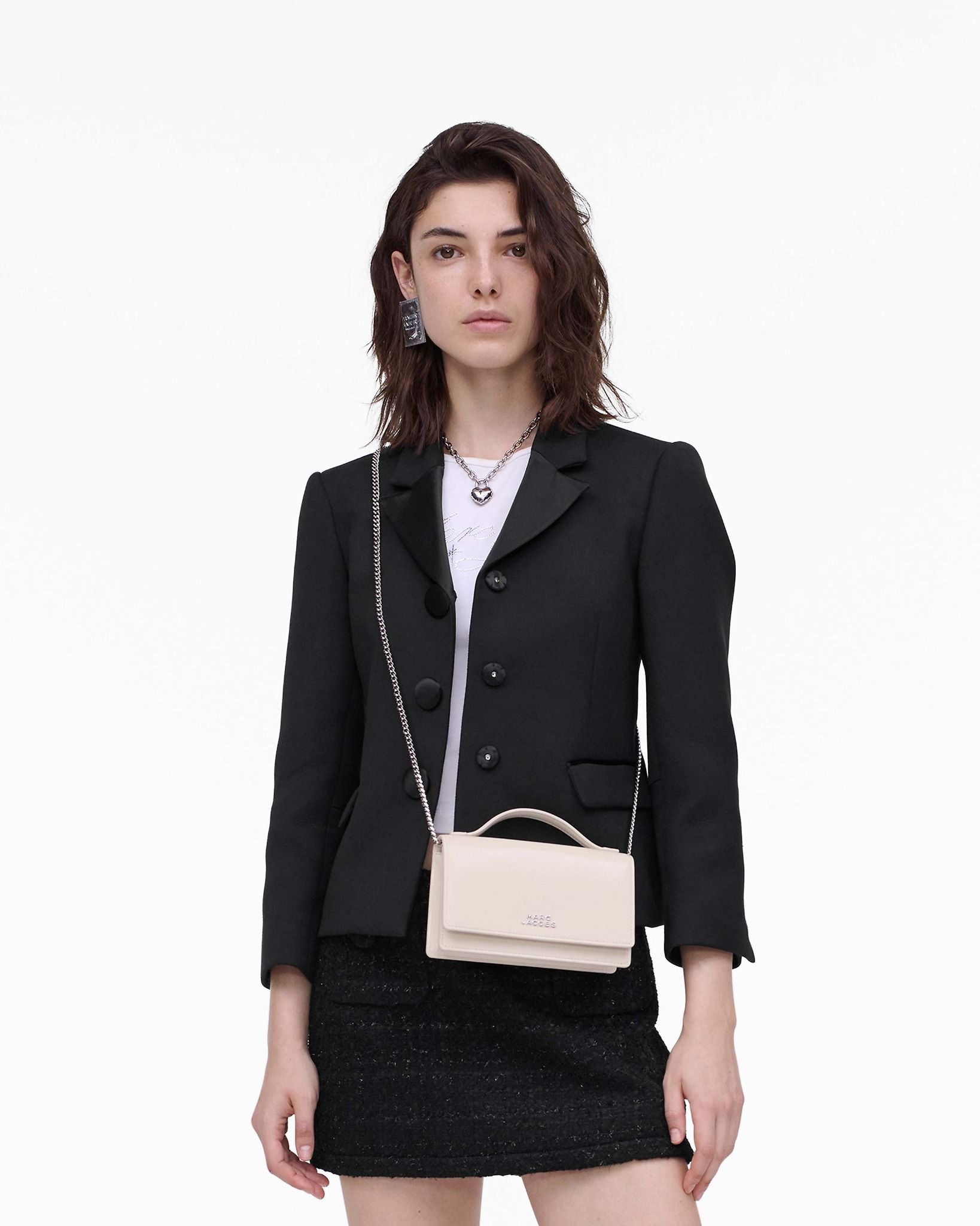  Túi Nữ Marc Jacobs Glam Mirror Mini Bag 'White' 