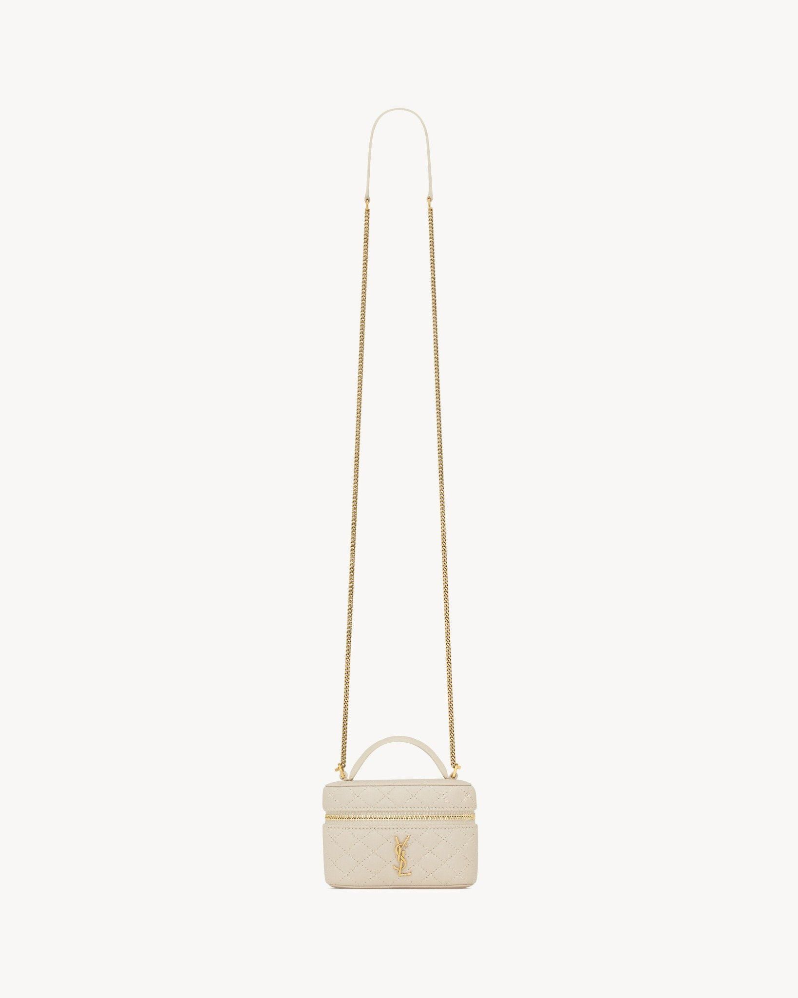  Túi Nữ Saint Laurent Gaby Micro Vanity Bag 'Blanc' 