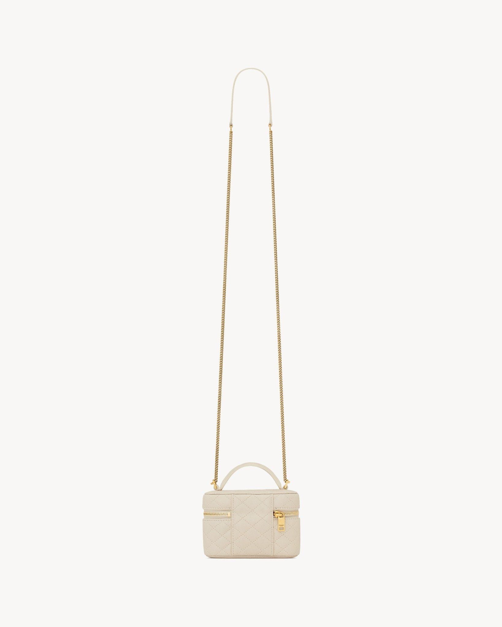  Túi Nữ Saint Laurent Gaby Micro Vanity Bag 'Blanc' 