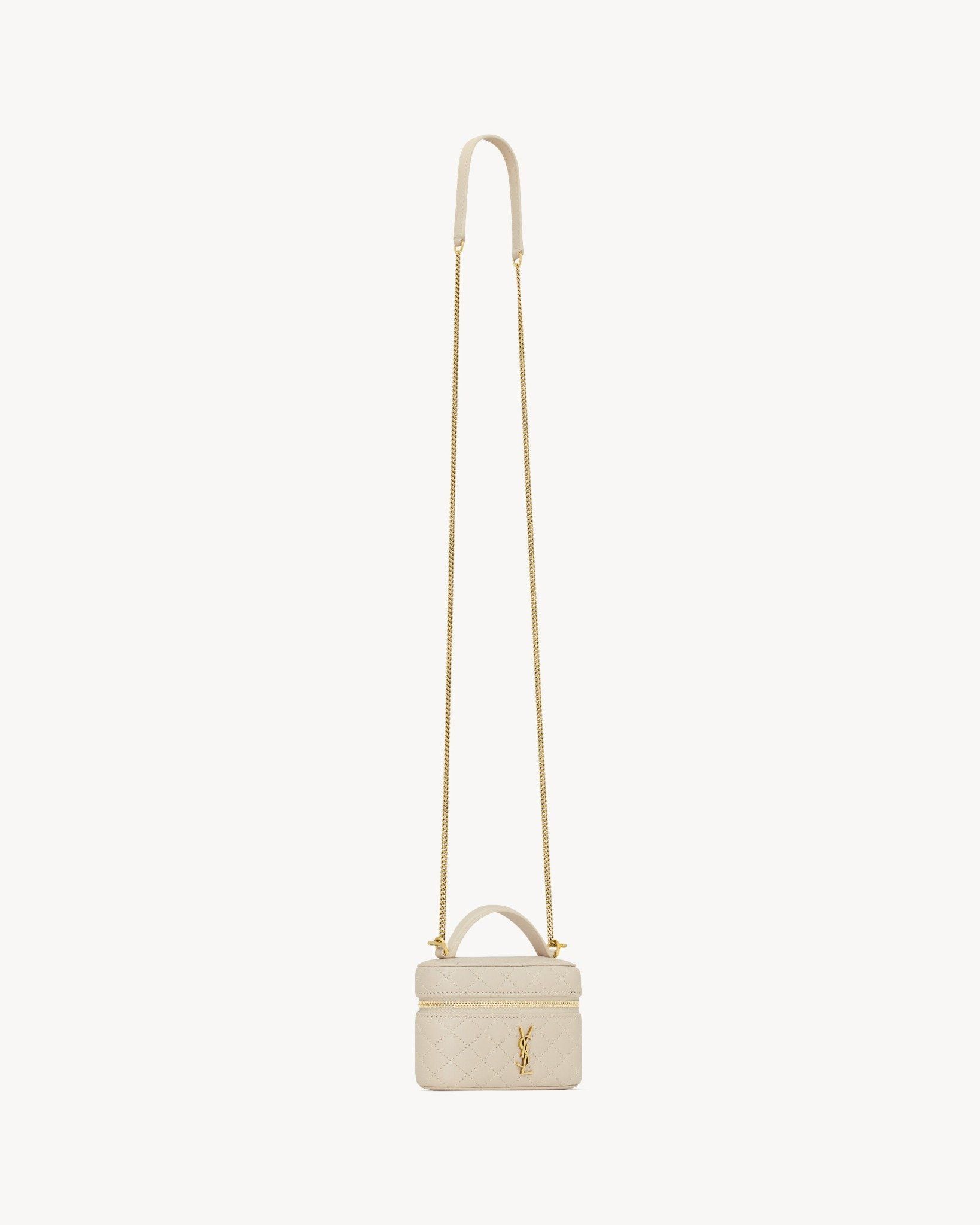  Túi Nữ Saint Laurent Gaby Micro Vanity Bag 'Blanc' 