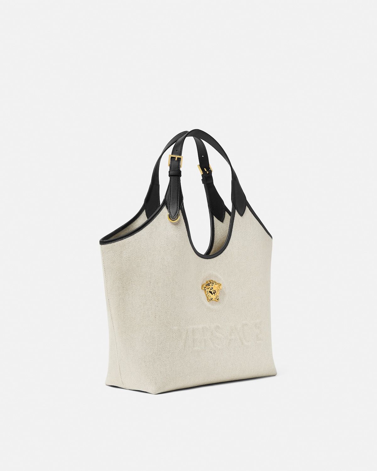  Túi Nữ Versace La Medusa Canvas Tote 'Beige' 