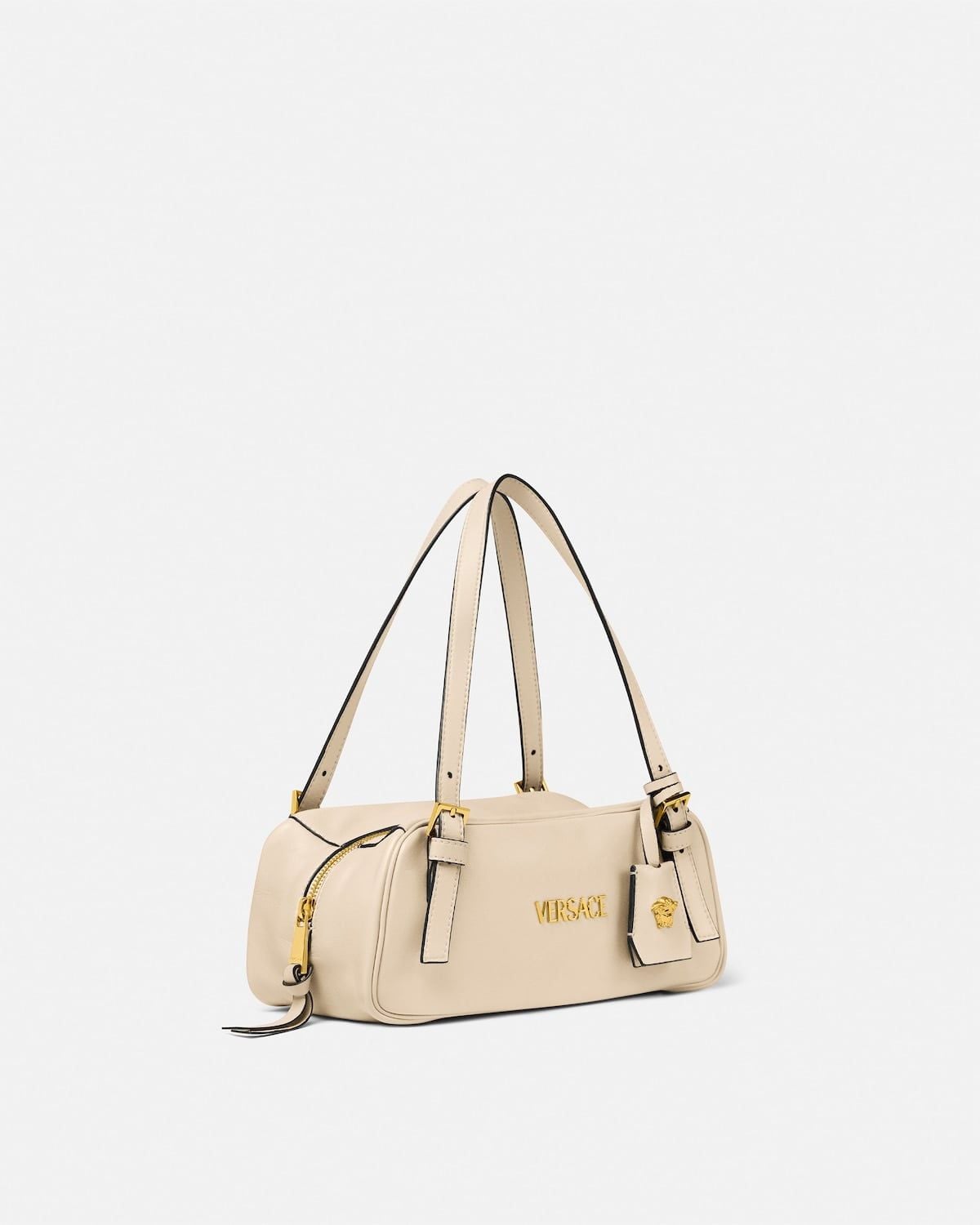  Túi Nữ Versace Tag Nappa Bowling Bag 'Beige' 