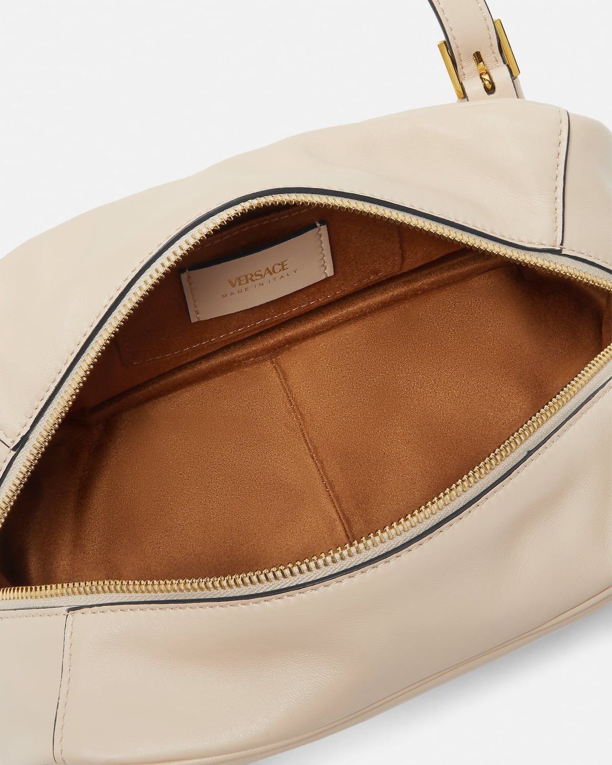  Túi Nữ Versace Tag Nappa Bowling Bag 'Beige' 