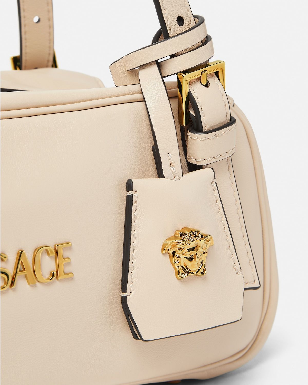  Túi Nữ Versace Tag Nappa Bowling Bag 'Beige' 