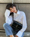  Túi Saint Laurent Solferino Medium Satchel 'Black' 