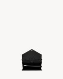  Ví Nữ Saint Laurent Cassandre Chain Wallet 'Black' 