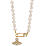  Vòng Cổ Nữ Vivienne Westwood Lucrece Pearl 'Gold' 