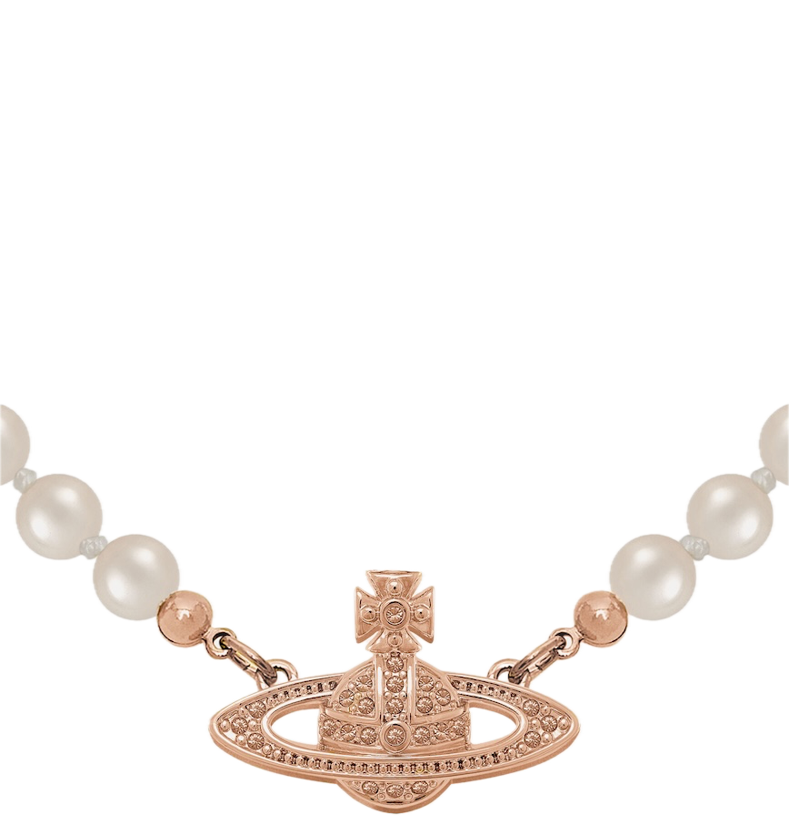  Vòng Cổ Nữ Vivienne Westwood Mini Bas 'Rose Gold' 