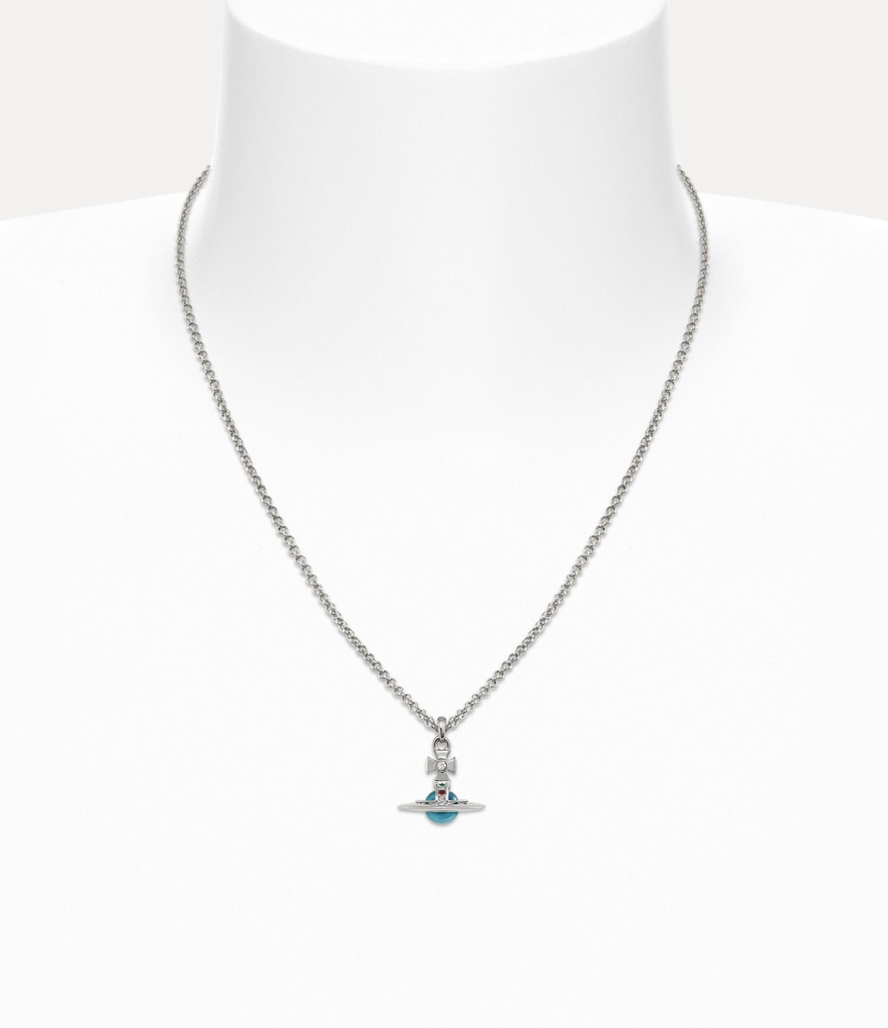  Vòng Cổ Nữ Vivienne Westwood New Petite Orb 'Blue' 