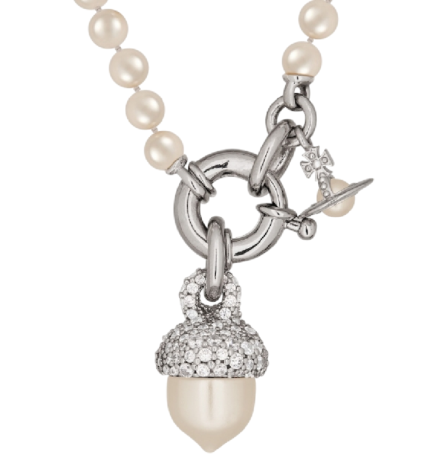  Vòng Cổ Nữ Vivienne Westwood Octavie Pendant 'White' 