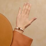  Vòng Tay Nữ Hermes Mini Clic Medor 'Crème Rose Gold' 