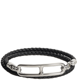  Vòng Tay Nữ Hermes Roulis Double Tour 'Noir Palladium' 