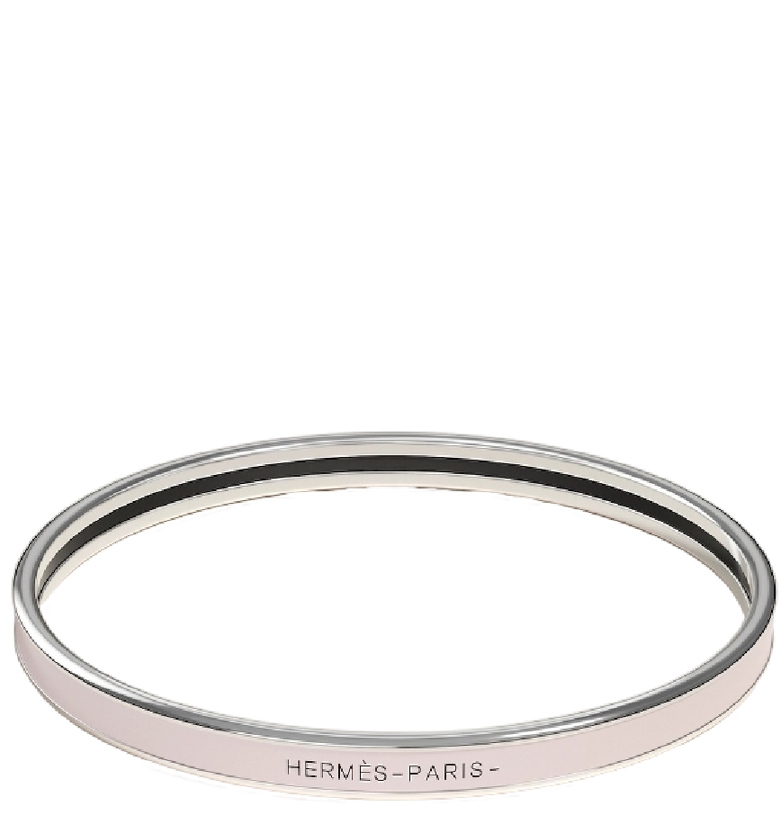  Vòng Tay Nữ Hermes Uni Bangle 'Rose Candeur Palladium' 