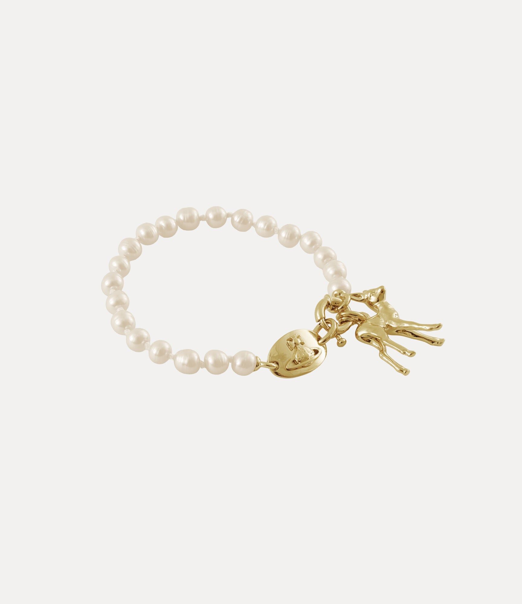  Vòng Tay Nữ Vivienne Westwood Monette Pearl 'Gold' 