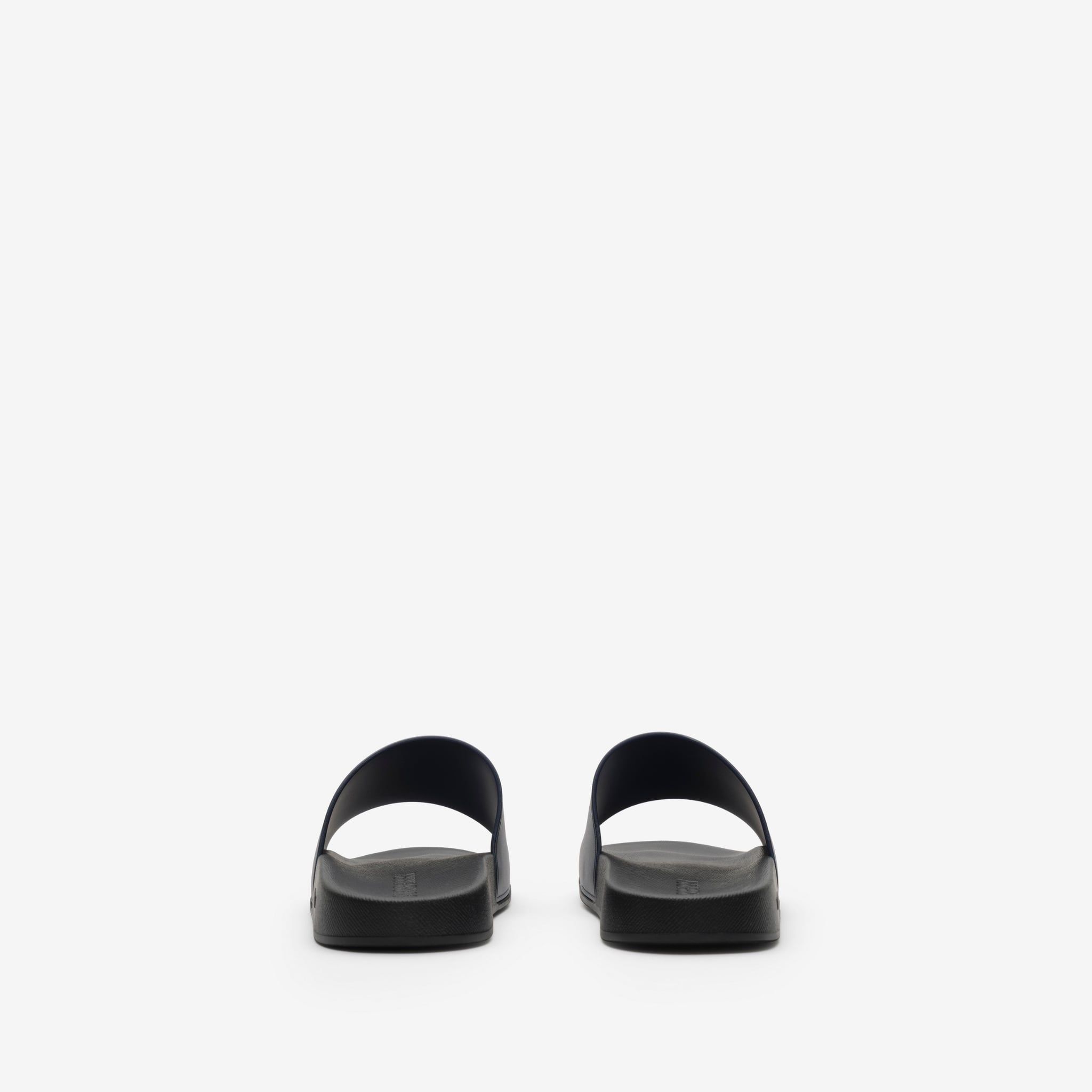  Dép Burberry Check Slides 'Navy' 