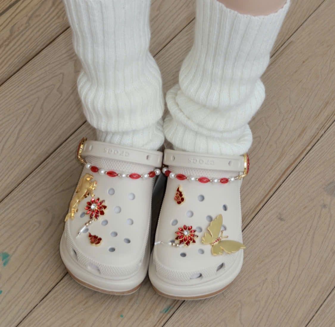  Dép Crocs Bae Crimson Gallop 'Frappé' 