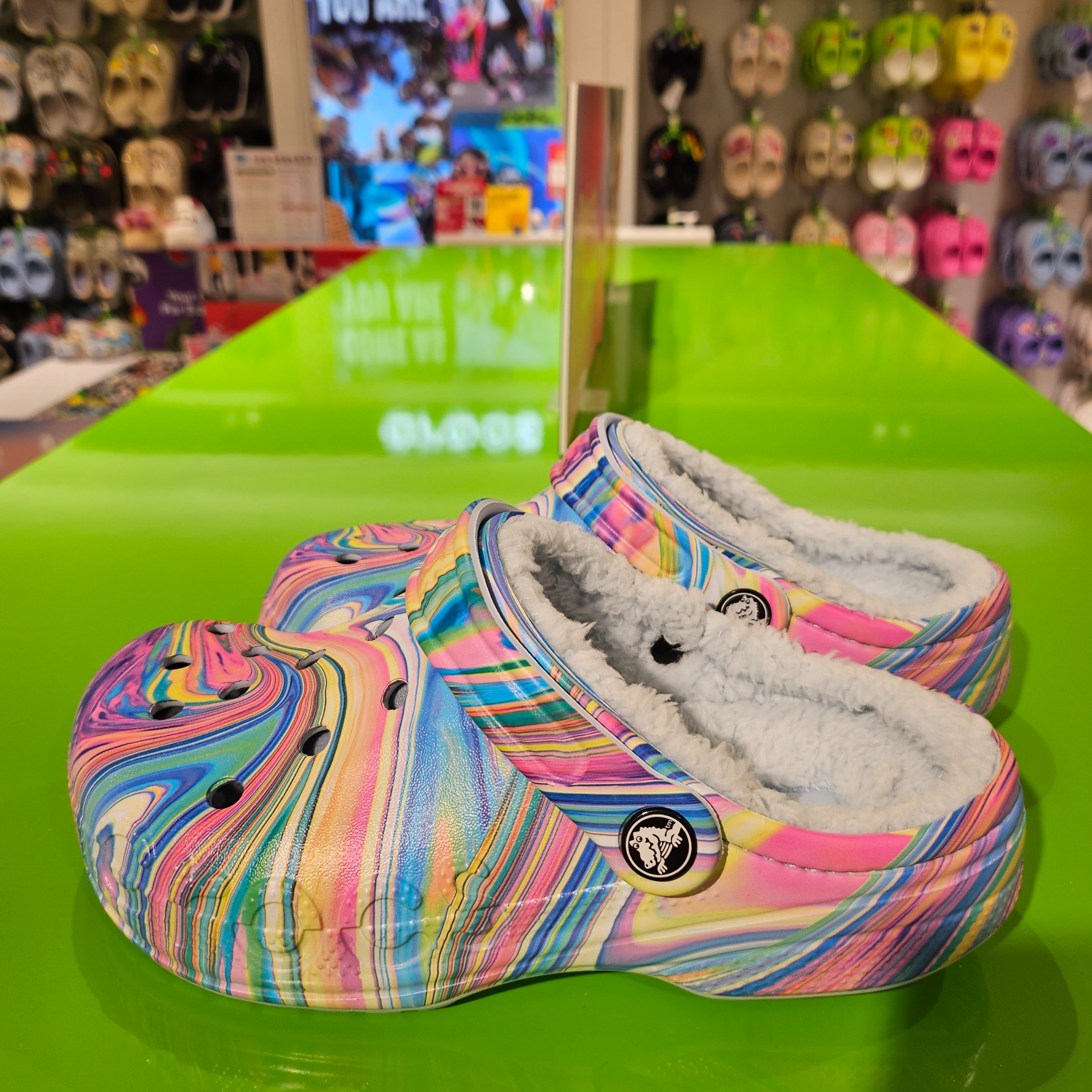  Dép Crocs Baya Lined Clogs ‘Multicolor’ 