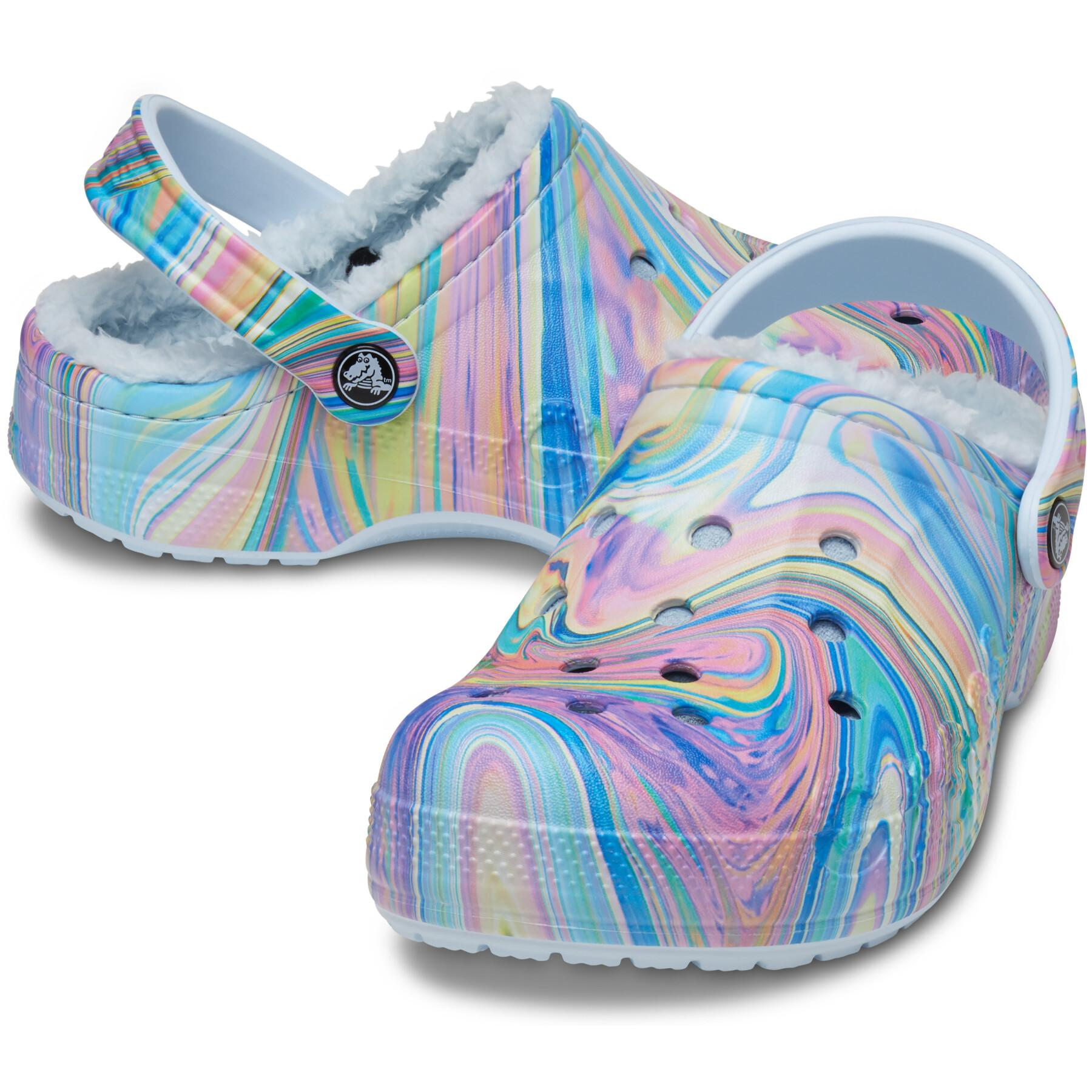  Dép Crocs Baya Lined Clogs ‘Multicolor’ 