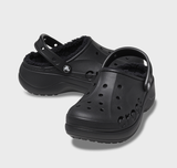  Dép Crocs Baya Platform Lined Clogs ‘Black’ 