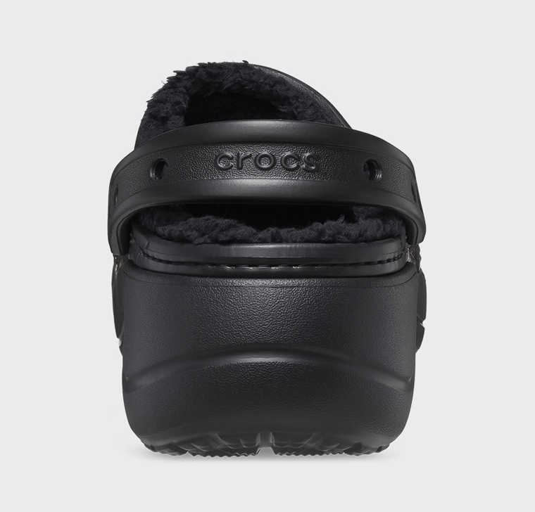  Dép Crocs Baya Platform Lined Clogs ‘Black’ 
