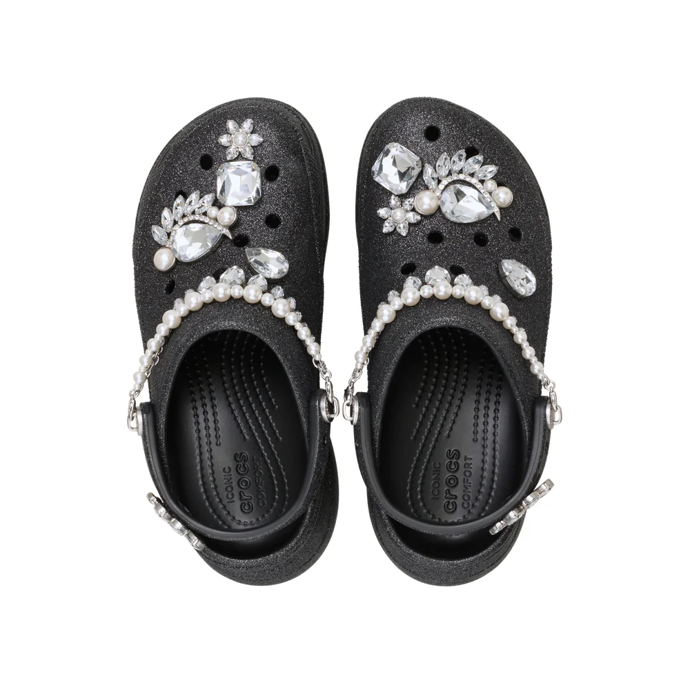  Dép Crocs Classic Bae Clog ‘Wedding Glitter Black’ 