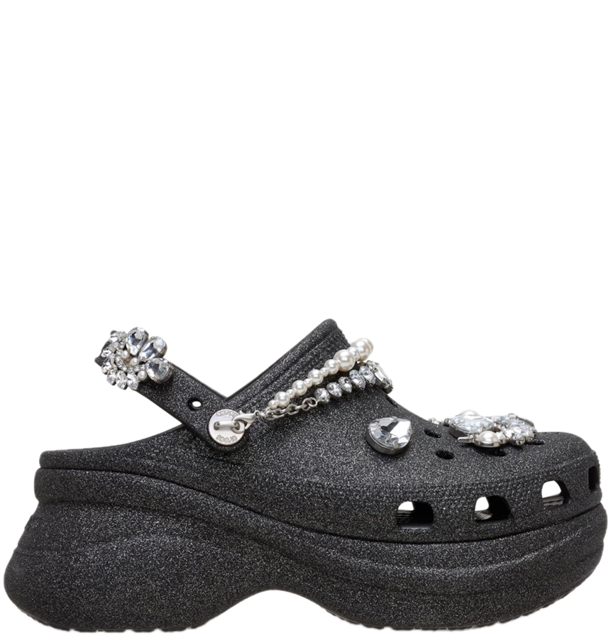  Dép Crocs Classic Bae Clog ‘Wedding Glitter Black’ 