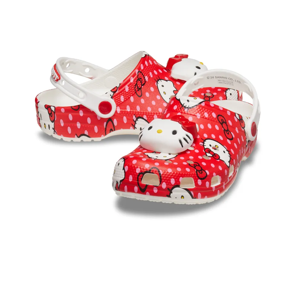  Dép Crocs Classic Clog x Hello Kitty ‘Red Polka Dots’ 