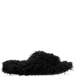  Dép Crocs Classic Shaggy Fur Slide ‘Black’ 