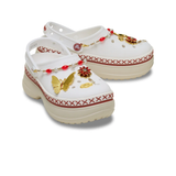  Dép Crocs Classic Stacked Crimson Gallop 'Chalk' 