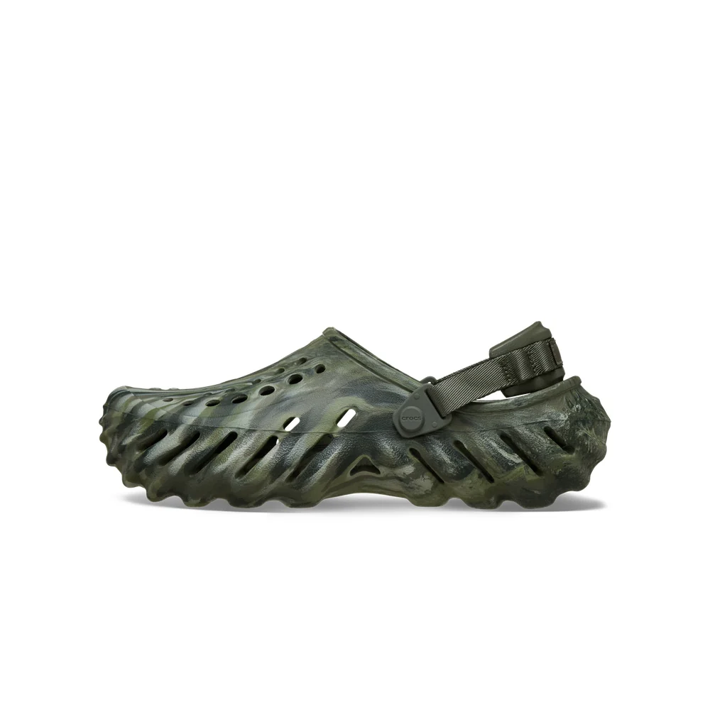  Dép Crocs Echo Clog ‘Marbled Dusty Olive’ 