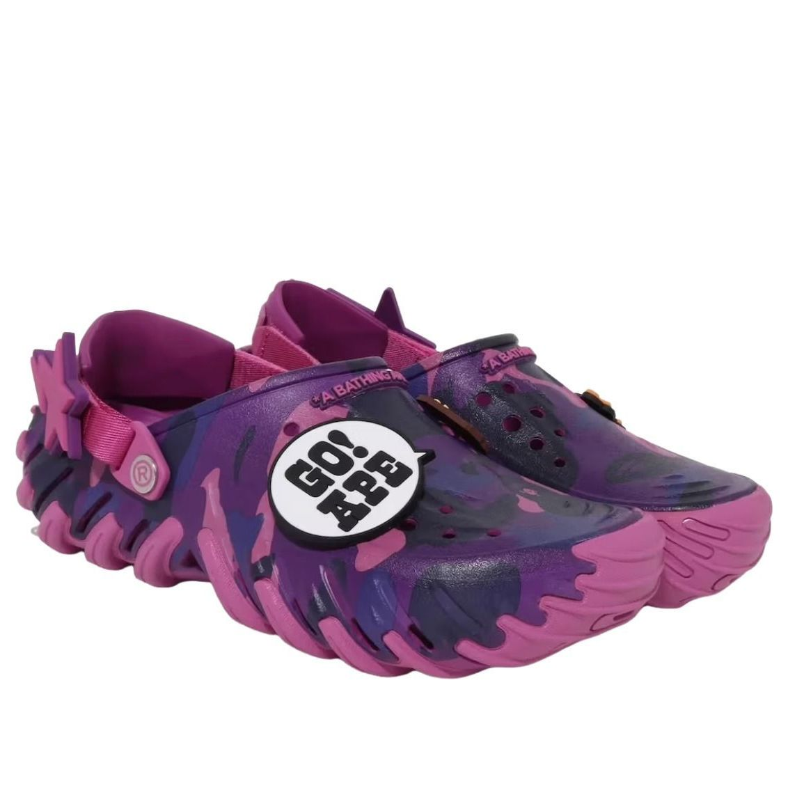  Dép Crocs Echo RO Clog ‘Bape Grapeberry Camo’ 
