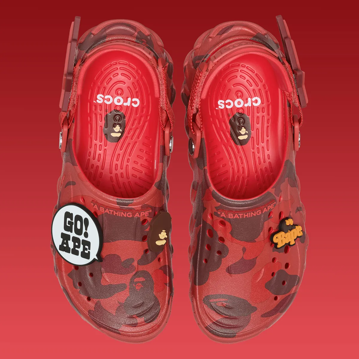  Dép Crocs Echo RO Clog x 'Bape Flame' 