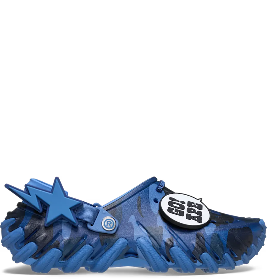  Dép Crocs Echo RO Clog x Bape 'Powder Blue' 