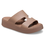  Dép Crocs Getaway Platform H-strap ‘Latte’ 