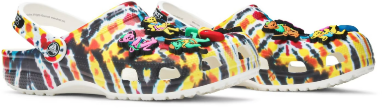  Dép Crocs Grateful Dead x Chinatown Market x Clog ‘Tie Dye’ 