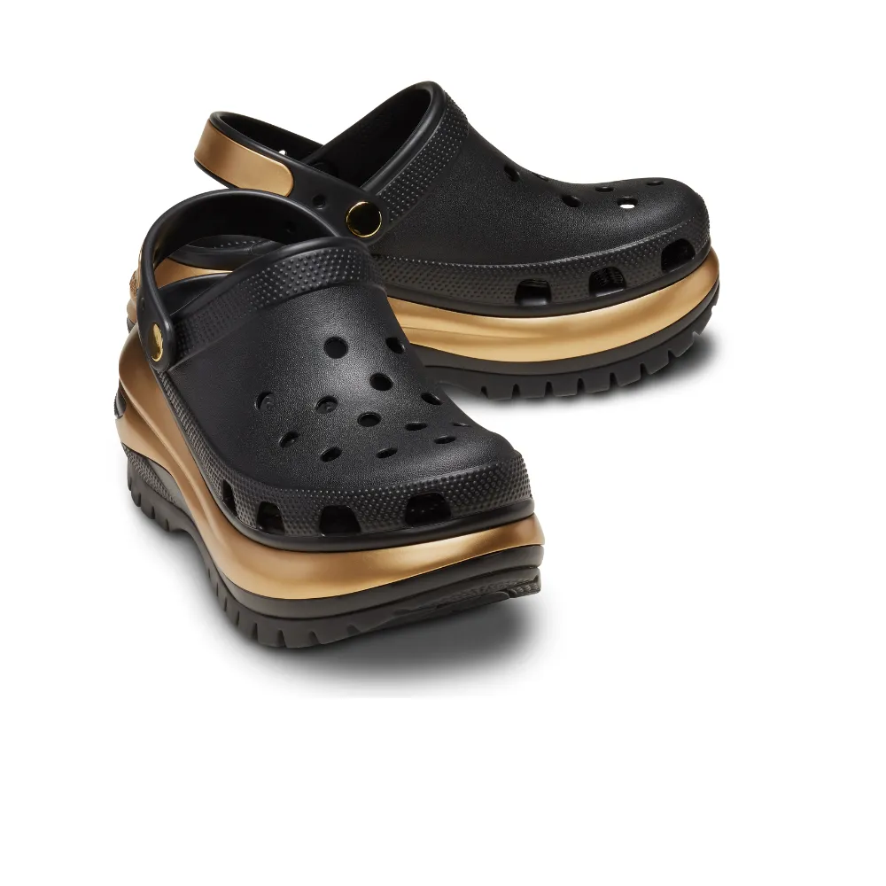  Dép Crocs Mega Crush Metallic ‘Black’ 