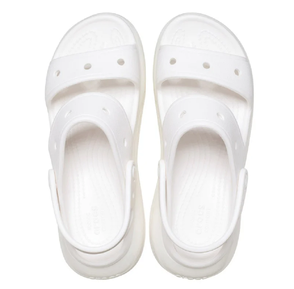  Dép Crocs Mega Crush Sandal 'White' 