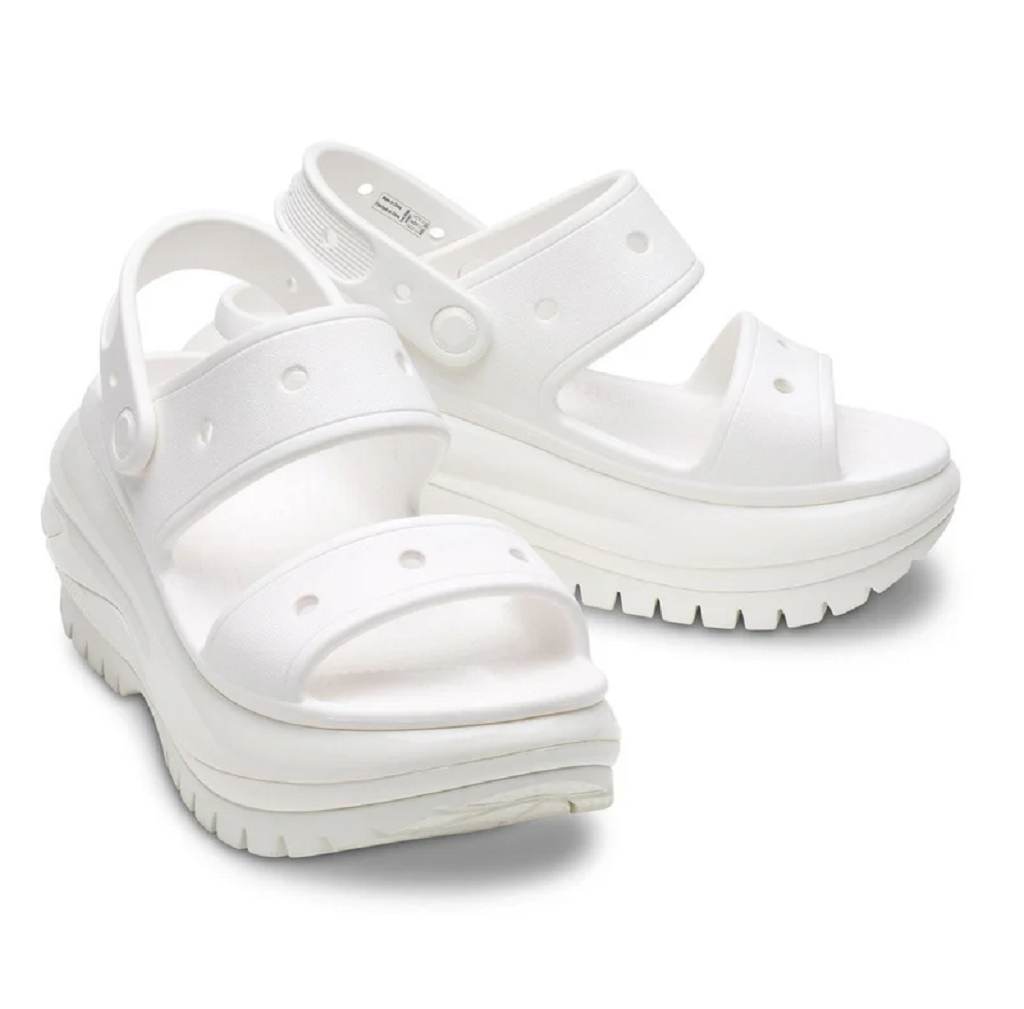  Dép Crocs Mega Crush Sandal 'White' 