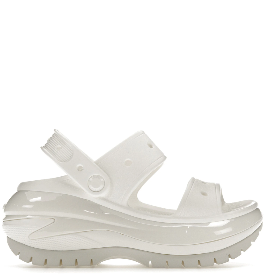  Dép Crocs Mega Crush Sandal 'White' 