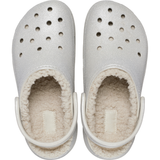  Dép Crocs Platform Glitter Lined Clog ‘Silver’ 