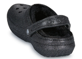  Dép Crocs Sabots Classic Fuzz Lined Glitter ‘Black’ 